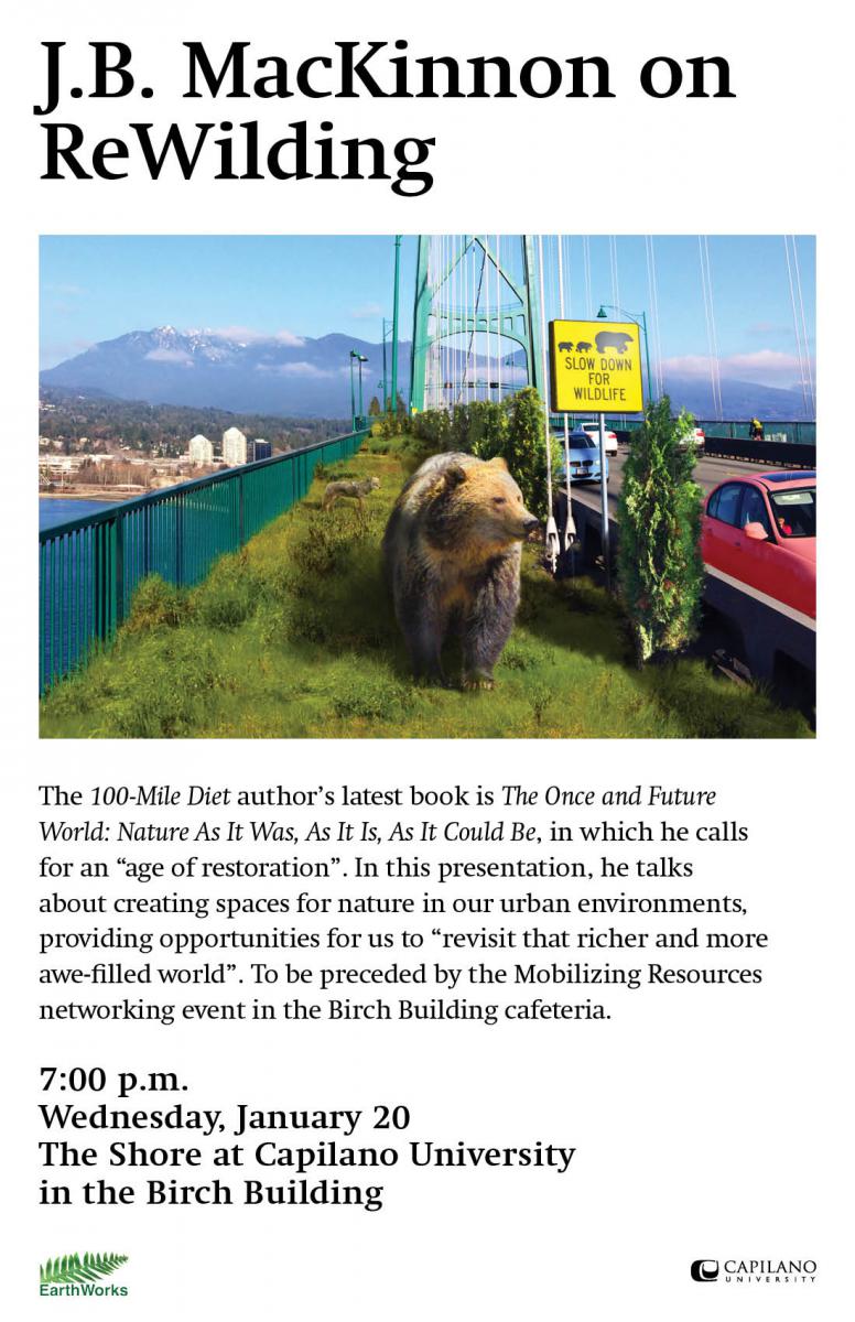 ReWilding Author J.B. MacKinnon At Capilano University | Canadian ...